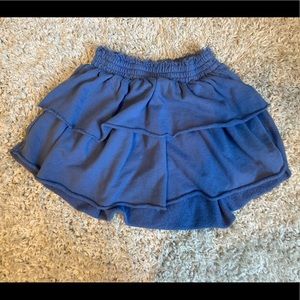 American Eagle (aerie) blue ruffle skirt